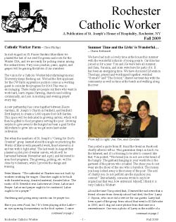 Saint Joe's Fall Newsletter 2009